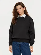 Bluzy damskie - Tommy Hilfiger Bluza WW0WW41246 Czarny Relaxed Fit - miniaturka - grafika 1