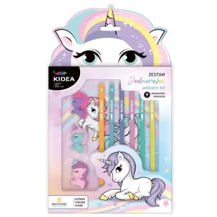 Zestaw szkolny Unicorn 9el KIDEA - DERFORM - Zestawy szkolne - miniaturka - grafika 1