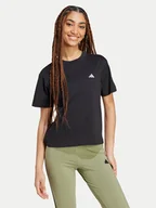 Koszulki i topy damskie - adidas T-Shirt Essentials Small Logo JH3690 Czarny Slim Fit - miniaturka - grafika 1