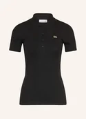 Koszulki i topy damskie - Lacoste Koszulka Polo Z Dżerseju schwarz - LACOSTE - miniaturka - grafika 1