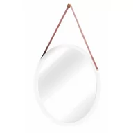 Szafy i regały magazynowe - Lustro ścienne Lemi z bambusową ramą,  śr. 45 cm - miniaturka - grafika 1