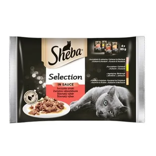 Sheba CUISINE MIĘSNE DANIA W SOSIE 4X85 - Mokra karma dla kotów - miniaturka - grafika 3