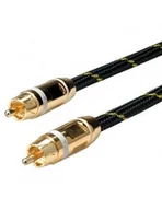 Kable - ROLINE Kabel Cinch GOLD RCA M-M 5m biały - miniaturka - grafika 1