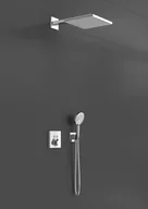 Zestawy prysznicowe - Hansgrohe Raindance E Zestaw prysznicowy termostatyczny podtynkowy z deszczownicą chrom 27952000 - miniaturka - grafika 1