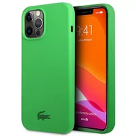 Etui i futerały do telefonów - Lacoste Etui do iPhone 13 Pro Max 6,7" zielony/green hardcase Silicone - miniaturka - grafika 1