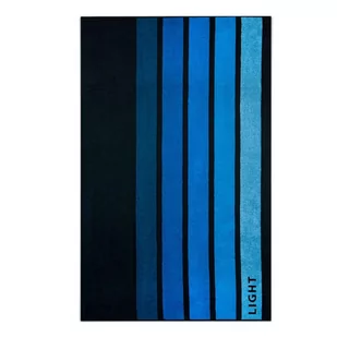 Ręcznik plażowy 100x160 Light granatowy wielokolorowy pasy bawełniany frotte plaża 2 Zwoltex - Ręczniki - miniaturka - grafika 1