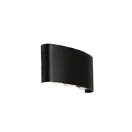 Lampy ogrodowe - QAZQA Zewnętrzny kinkiet czarny z 6-punktowymi diodami LED IP54 - Silly - miniaturka - grafika 1