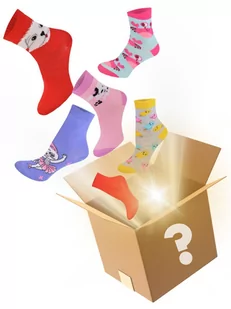 Twisted Sock Box Paczka 10 PAR pięknych skarpet dla dziewczynki - skarpety niespodzianka, super cena - Skarpetki dla dzieci - miniaturka - grafika 1