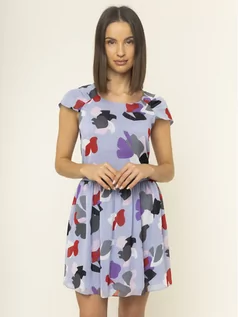 Sukienki - Emporio Armani Sukienka codzienna 3H2A85 2NXUZ F808 Fioletowy Regular Fit - grafika 1