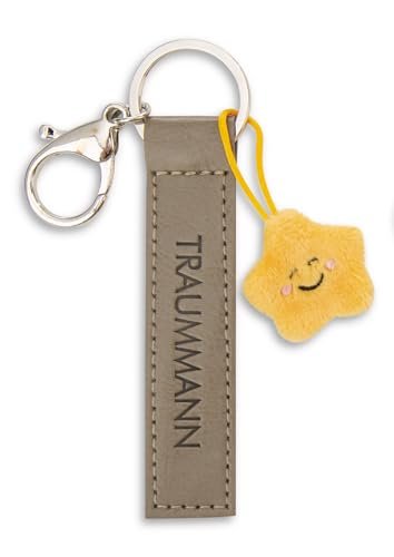 NICI Breloczek do kluczy Traummann taśma ze sztucznej skóry 10 cm z gwiazdkami i zielonymi gwiazdkami do plecaka lub torby, uchwyt na klucze dla małych i dużych 62027