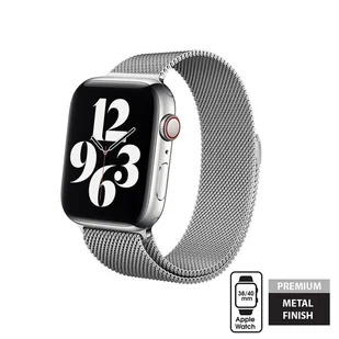Apple Crong Pasek ze stali nierdzewnej Crong Milano Steel do Watch 38/40 mm srebrny CRG-40MST-SLV - Akcesoria do smartwatchy - miniaturka - grafika 3