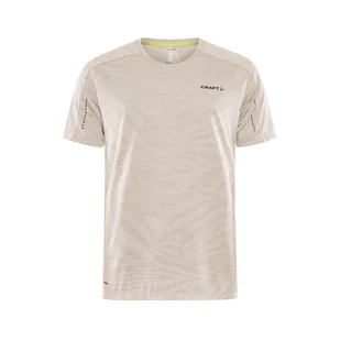 Męska Koszulka z krótkim rękawem CRAFT ADV HIT SS STRUCTURE TEE M 1912457-211000 – Beżowy - Koszulki męskie - miniaturka - grafika 1