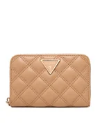 Portfele - Guess Duży Portfel Damski Giully II Sgl SWQG96 73140 Beżowy - miniaturka - grafika 1