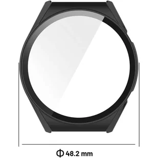 Etui ochronne 2w1 nakładka z szkłem Alogy do Xiaomi Mi Watch S1 Global Czarne - Akcesoria do smartwatchy - miniaturka - grafika 5