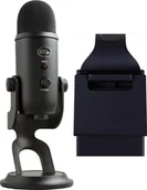 Mikrofony komputerowe - Mikrofon Blue Yeti USB Blackout 988-000229 + Lampa Litra Glow - miniaturka - grafika 1