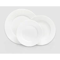 Serwisy obiadowe - 18-częściowy zestaw białych talerzy z porcelany Bonami Essentials Imperio - miniaturka - grafika 1