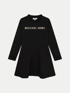 Sukienki i spódniczki dla dziewczynek - MICHAEL KORS KIDS Sukienka codzienna R30166 M Czarny Regular Fit - miniaturka - grafika 1