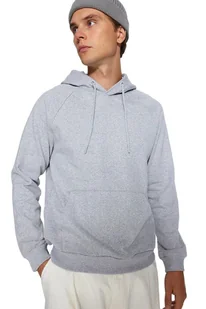 TRENDYOL MAN BLUZA MĘSKA Z KAPTUREM SZARA MELANŻ DŁUGI RĘKAW XL 5DA - Bluzy męskie TRENDYOL MAN BLUZA MĘSKA Z KAPTUREM SZARA MELANŻ DŁUGI RĘKAW XL 5DA - Bluzy męskie - miniaturka - grafika 1