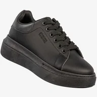 Sneakersy damskie - Sneakersy Damskie BIG STAR Buty Półbuty Sportowe Na Platformie Czarne SS274244 Czarny 40 - miniaturka - grafika 1