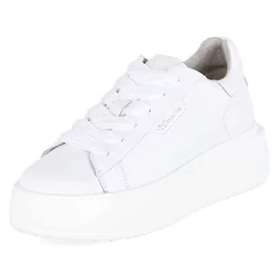Tamaris Damskie sneakersy 1-1-23812-20, niskie, Biała skóra, 37 eu - Sneakersy damskie - miniaturka - grafika 1