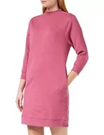 Sukienki - Tommy Hilfiger Damska krótka sukienka swetrowa z polarem, Malina matowa, XXS - miniaturka - grafika 1