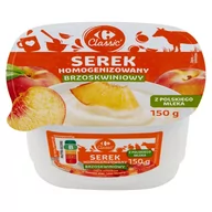 Desery mleczne - Carrefour Classic Serek homogenizowany brzoskwiniowy 150 g - miniaturka - grafika 1