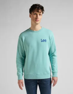 LEE WOBBLY LEE SWS MĘSKA BLUZA KLASYCZNA MINT BLUE L81MSPUD 112145601 - Lee - Bluzy męskie - miniaturka - grafika 1