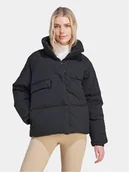 Kurtki damskie - adidas Kurtka puchowa Big Baffle IK3166 Czarny Loose Fit - miniaturka - grafika 1
