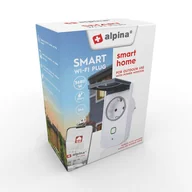 Systemy inteligentnych domów - Alpina - Inteligentne gniazdko Wi-Fi pomiar zużycia energii 230 V 3,7 kW - miniaturka - grafika 1