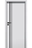 Drzwi wewnętrzne - Pol-Skone Dzwi Wewnętrzne Pełne Tiara W09 Malowane Szary Mat - miniaturka - grafika 1