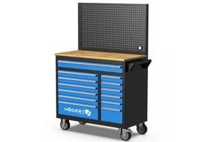 HOGERT SZAFKA NARZĘDZIOWA WÓZEK WARSZTATOWY 13 SZUFLAD + ZESTAW KLUCZY 1/4" - Wózki magazynowe - miniaturka - grafika 1