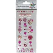 Zabawki kreatywne - Kryształki samoprzylepne tatuaż/biżuteria mix - miniaturka - grafika 1