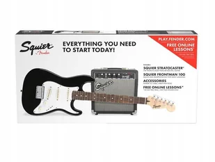 'Fender Squier Start Pack Sss Bk - Zestaw Gitarowy 037-1823-606' - Gitary elektryczne - miniaturka - grafika 1