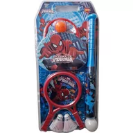 Zabawki i gry sportowe - Zestaw sportowy 6w1 Spiderman - Rakietki, piłeczki, Kij do bejsbola, Koszykówka - miniaturka - grafika 1