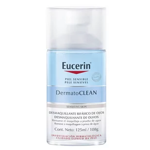 Eucerin DermatoCLEAN Eye Make-Up Remover płyn do demakijażu oczu 125ml - Płyny micelarne - miniaturka - grafika 1