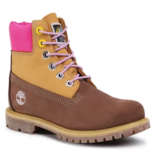 Botki damskie - Timberland Trapery Premium TB0A2MBP9311 Dark Brown Nubuck - grafika 1