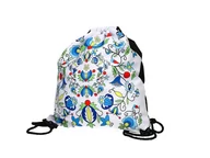 Torby szkolne - Worek sportowy, plecak kaszubski biały - miniaturka - grafika 1