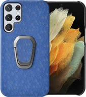 Etui i futerały do telefonów - Pokrowiec König Design kompatybilny z Samsung Galaxy S22 Ultra 5G - plastikowe, miękkie etui na telefon komórkowy Navy Blue - miniaturka - grafika 1