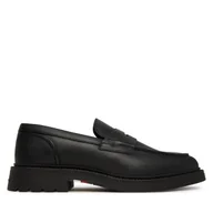 Mokasyny męskie - Mokasyny Tommy Hilfiger Comfort Lwt FM0FM05698 Czarny - miniaturka - grafika 1