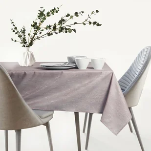 Obrus Vesta Pudrowy róż Tłoczony Nowoczesny 130x180 owal AmeliaHome - TCLOTH/AH/VESTA/HMD/POWDERPINK/O130X180 - Obrusy i serwetki - miniaturka - grafika 5
