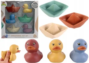 KACZKI i ŁÓDECZKI ekologiczne BIO PLASTIK zestaw prezentowy PREMIUM - Zabawki do kąpieli KACZKI i ŁÓDECZKI ekologiczne BIO PLASTIK zestaw prezentowy PREMIUM - Zabawki do kąpieli - miniaturka - grafika 1