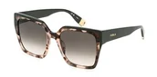 Okulary przeciwsłoneczne - Furla Okulary damskie, Shiny Pink/Brązowy Vintage Havana, 55 - miniaturka - grafika 1