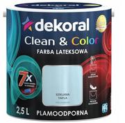 Farby wewnętrzne - Dekoral Satynowa farba lateksowa Clean & Color szklana tafla 2 5 l - miniaturka - grafika 1