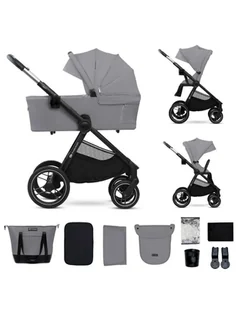Kinderkraft Nea 2 Wózek głęboko-spacerowy Platinum grey - Wózki dziecięce - miniaturka - grafika 1