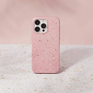 UNIQ etui Coehl Terrazzo iPhone 14 Pro 6,1" różowy/coral pink - Etui i futerały do telefonów - miniaturka - grafika 2