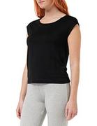 Koszulki i topy damskie - Calvin Klein Damski top od piżamy z szeroką szyją, S/S, Czarny, XS - miniaturka - grafika 1
