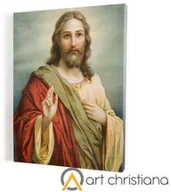 Ikony i obrazy sakralne - Obraz religijny z Jezusem, płótno canvas - miniaturka - grafika 1
