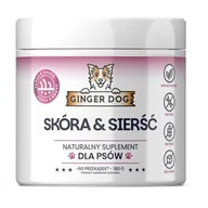 Suplementy i witaminy dla psów - Suplement dla psa GINGER DOG Sierść i Skóra 180 g - miniaturka - grafika 1