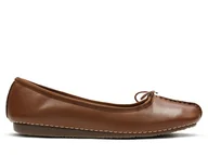 Baleriny - Clarks, Baleriny damskie, Freckle Ice, brązowe, rozmiar 40 - miniaturka - grafika 1