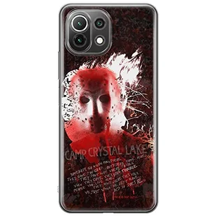ERT GROUP etui na telefon Xiaomi 11 LITE 4G/5G, case oryginalny i oficjalnie licencjonowany przez Horror, wzór Friday the 13th 016, plecki z TPU - Etui i futerały do telefonów - miniaturka - grafika 1